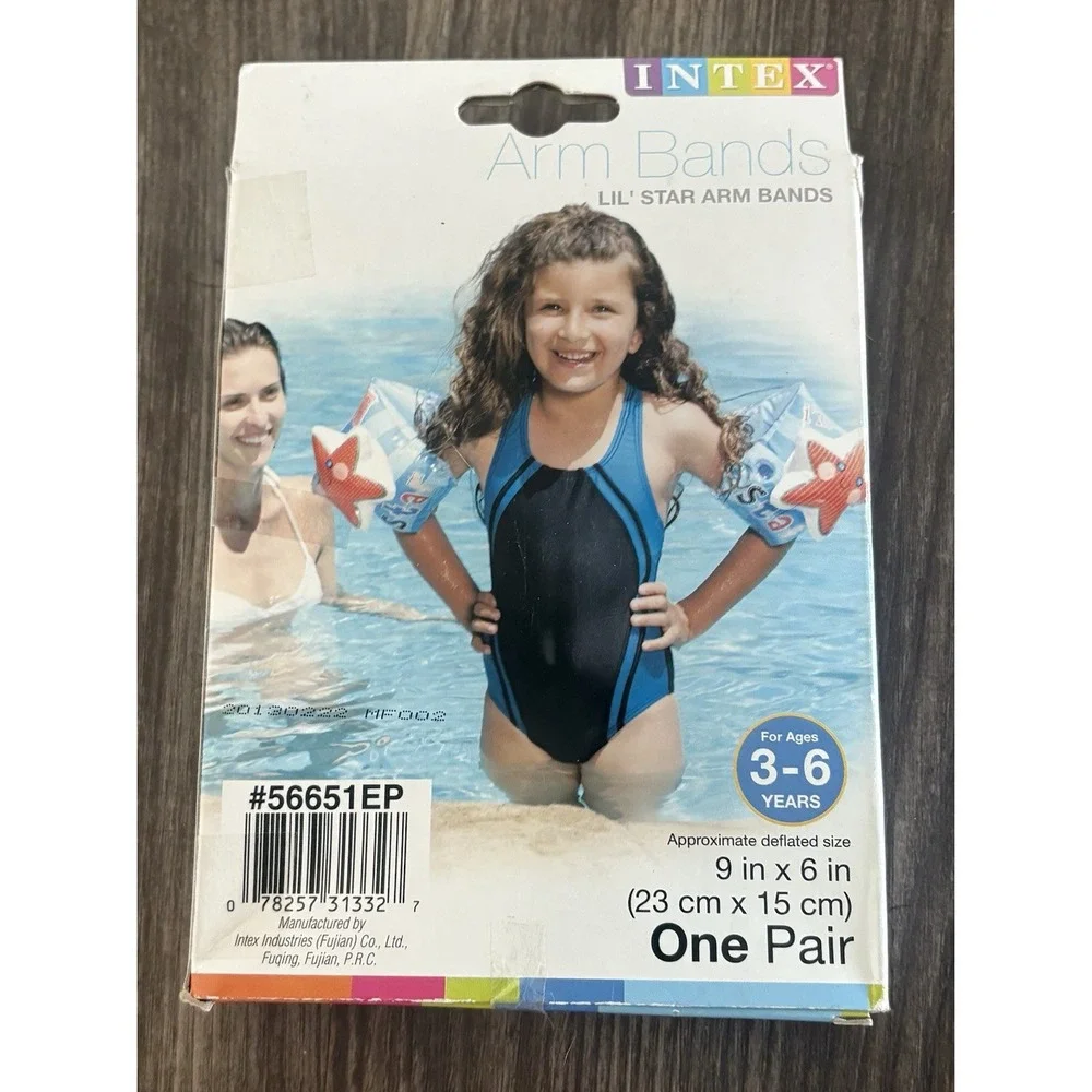intex lil' star arm band floaties- starfish 3-6 Years Old 9 In‎ X 6 In